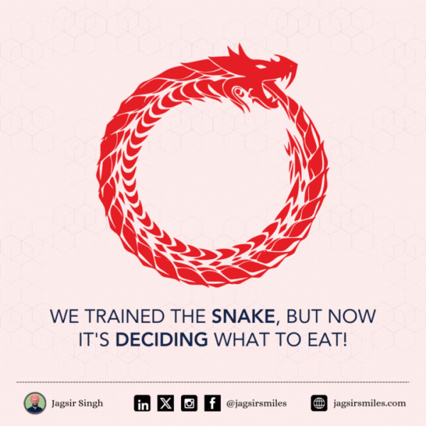 Snake eating it's own tail